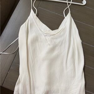 Zara Ivory Satin Cowl Neck Camisole